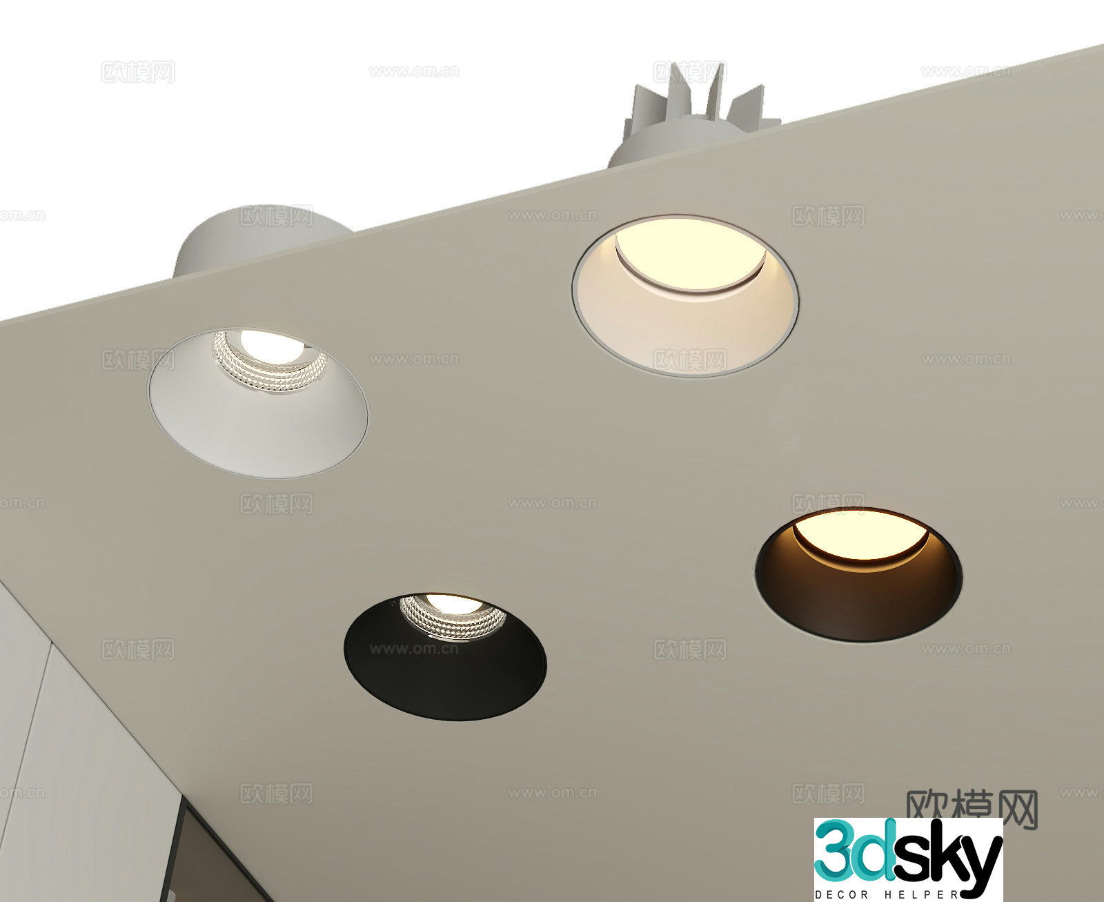 Modern downlight spotlight 3d model