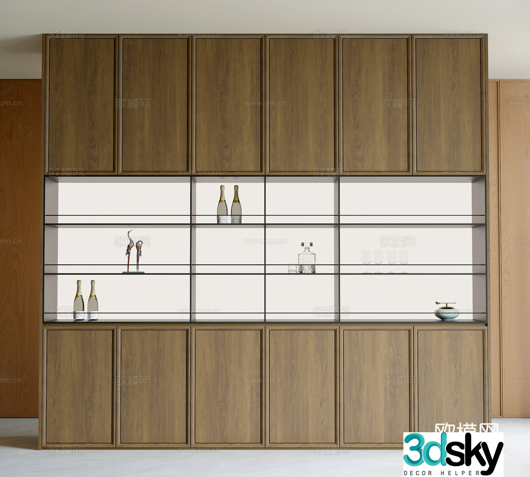 Modern sideboard 3d model