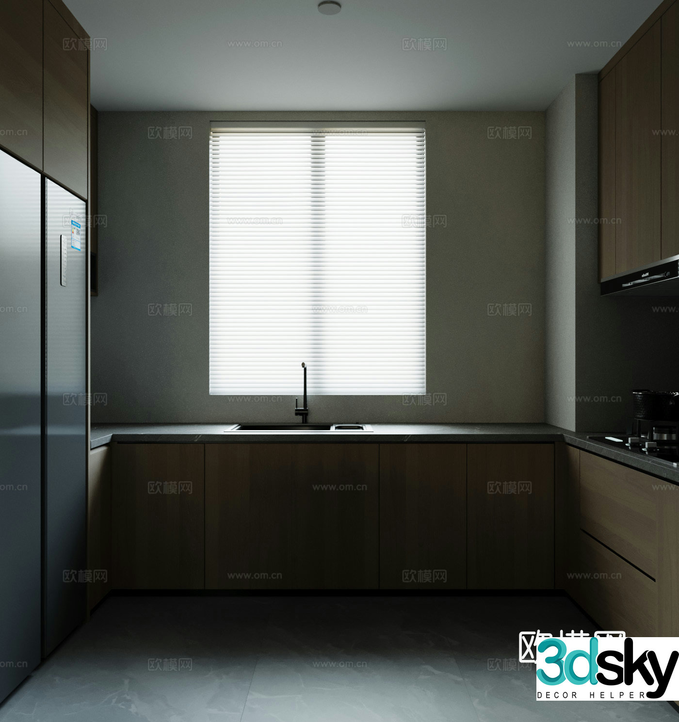 Modern kitchen 3d model