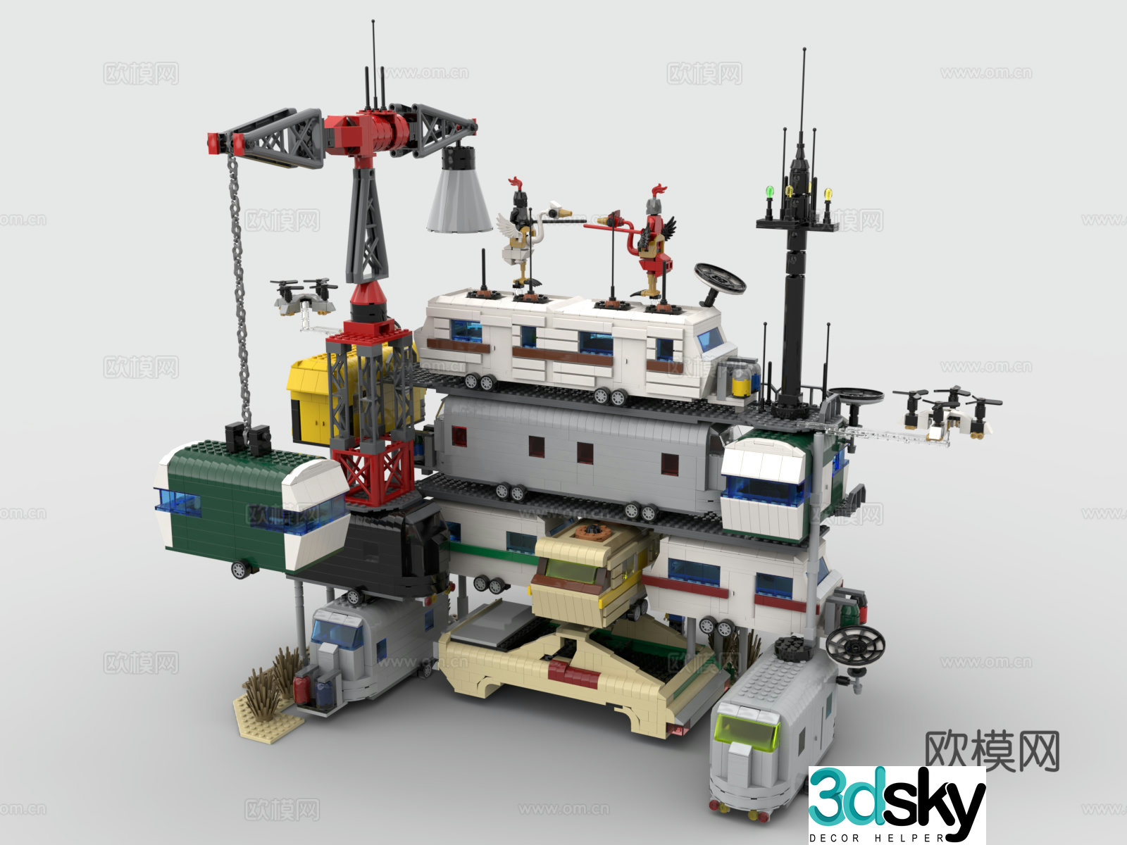 LEGO LEGO toys Ready Player One building block toy 3d model