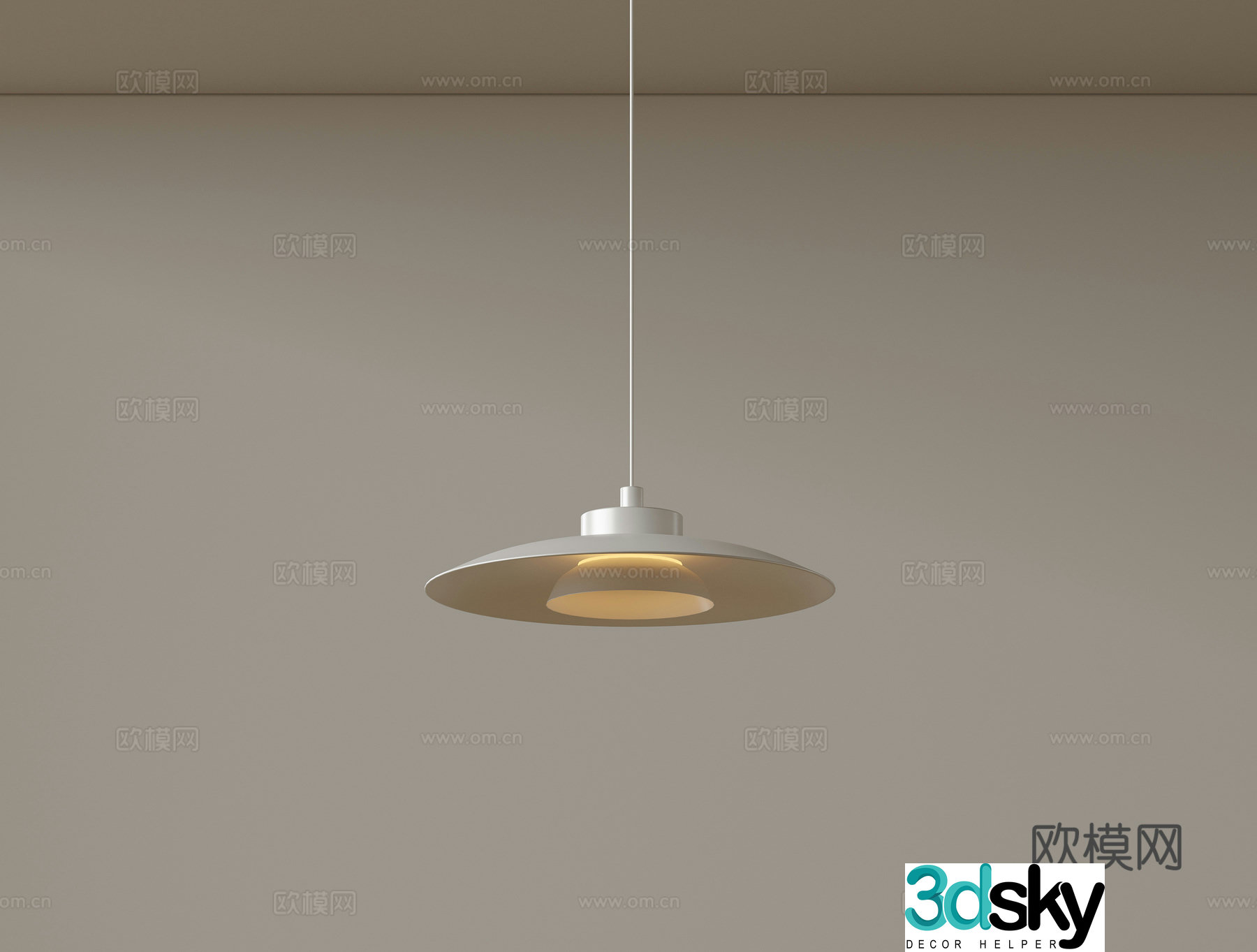 Modern minimalist small chandelier bedside chandelier 3d model