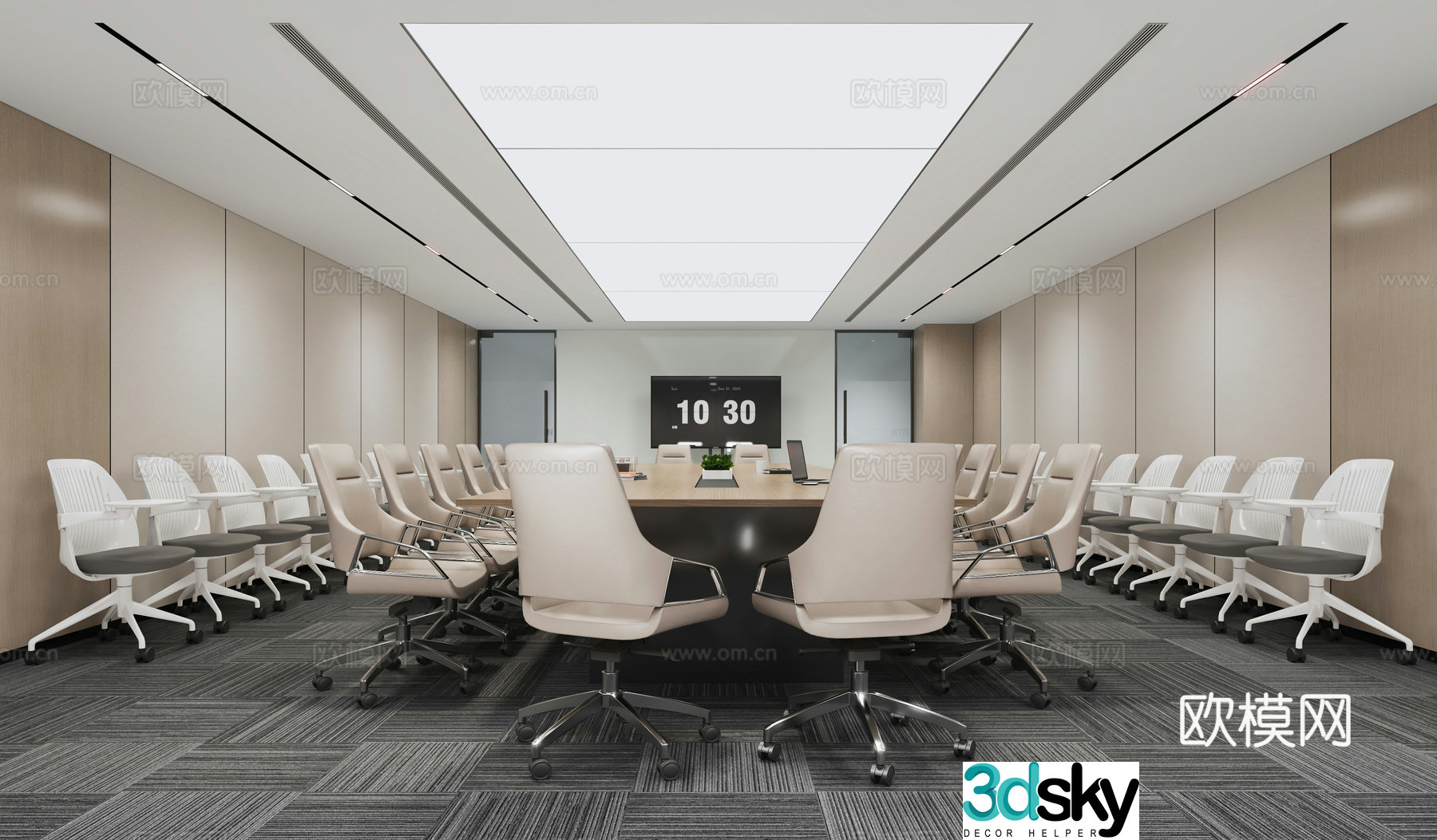 Modern conference room 3d model
