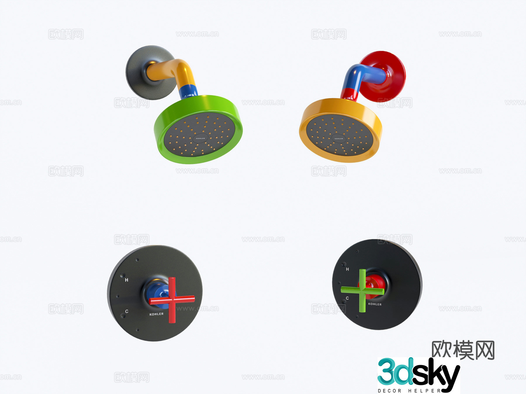 dopamine shower head 3d model
