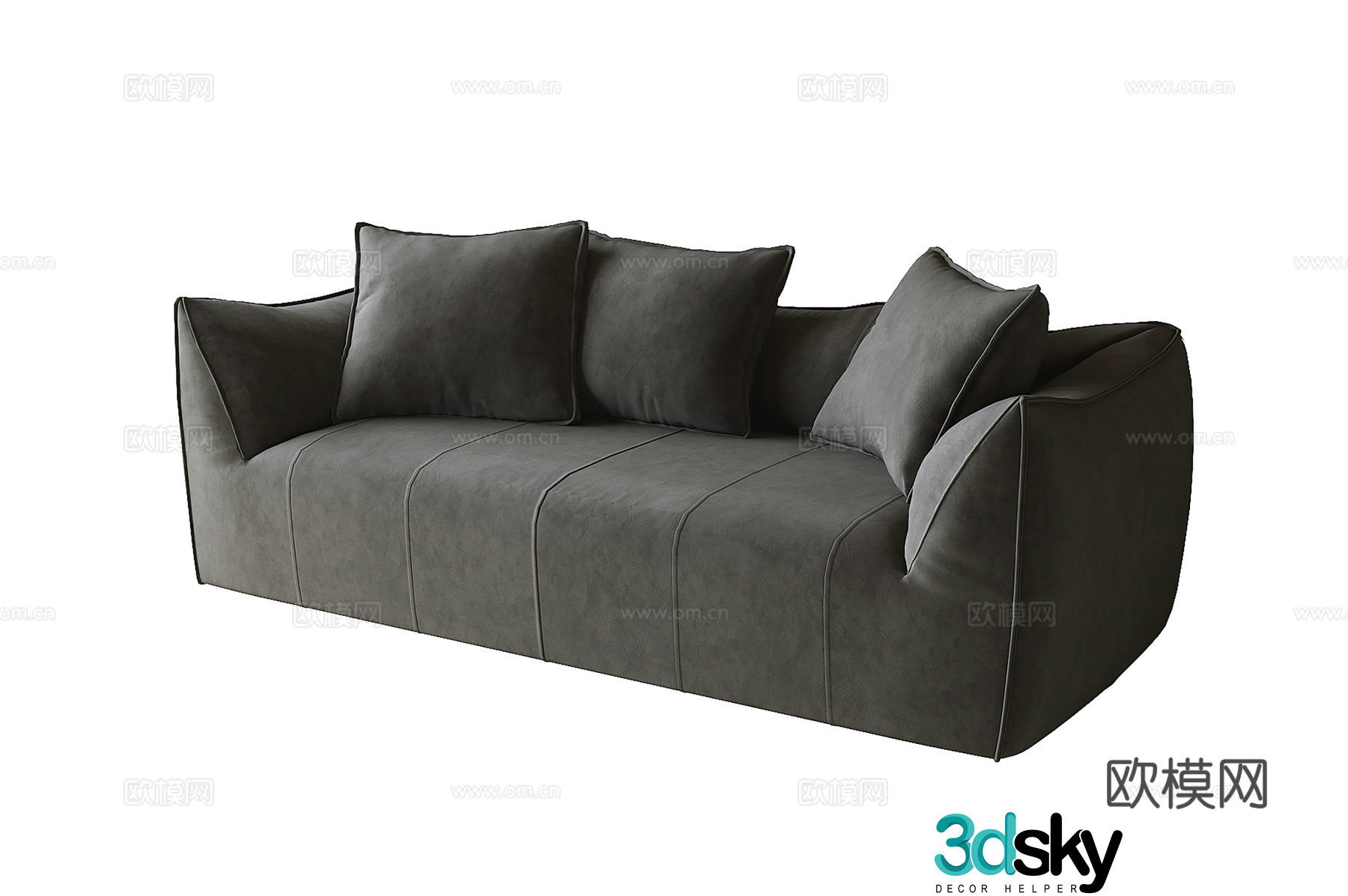 Modern love sofa 3d model