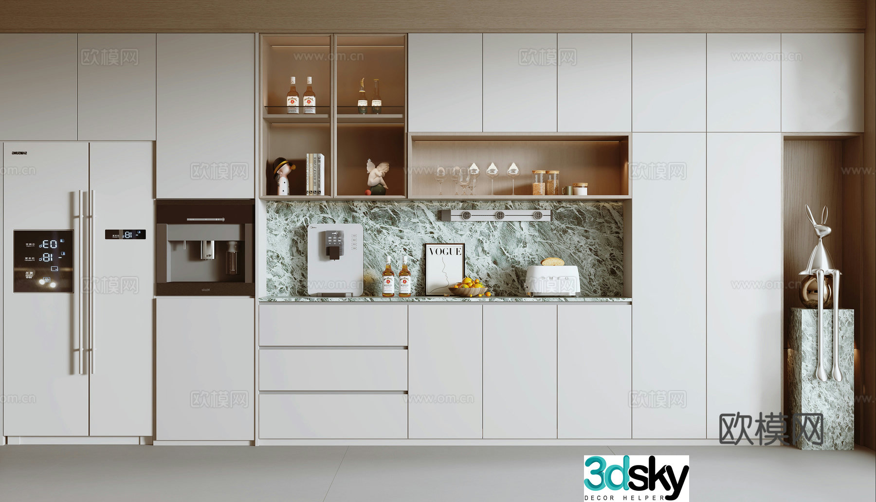 Modern sideboard 3D model