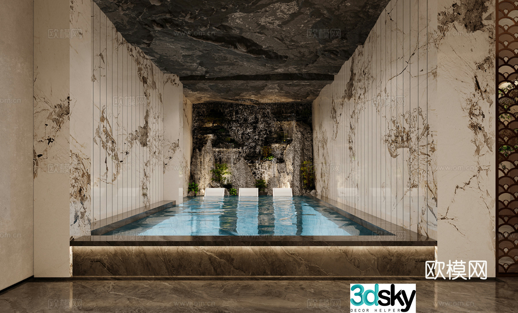 Wabi Sabi Bath Center 3D model