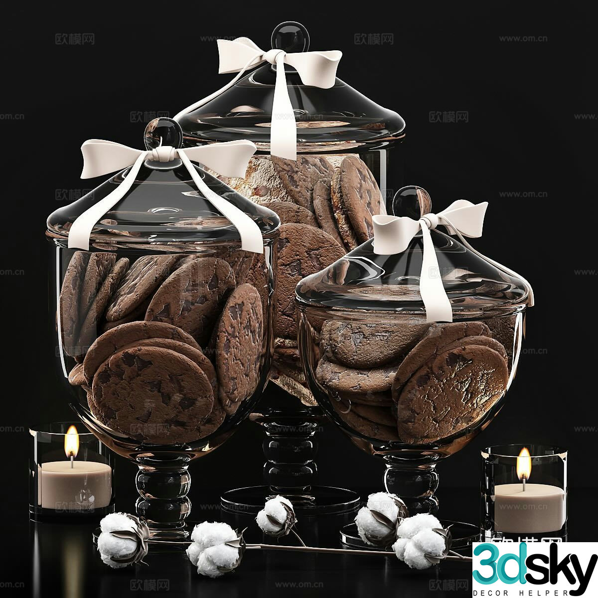 Cookie storage jar 3d model