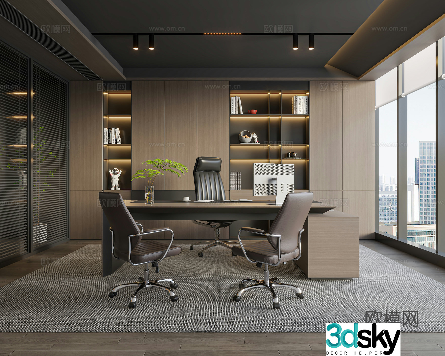 Italian general manager office 3D model