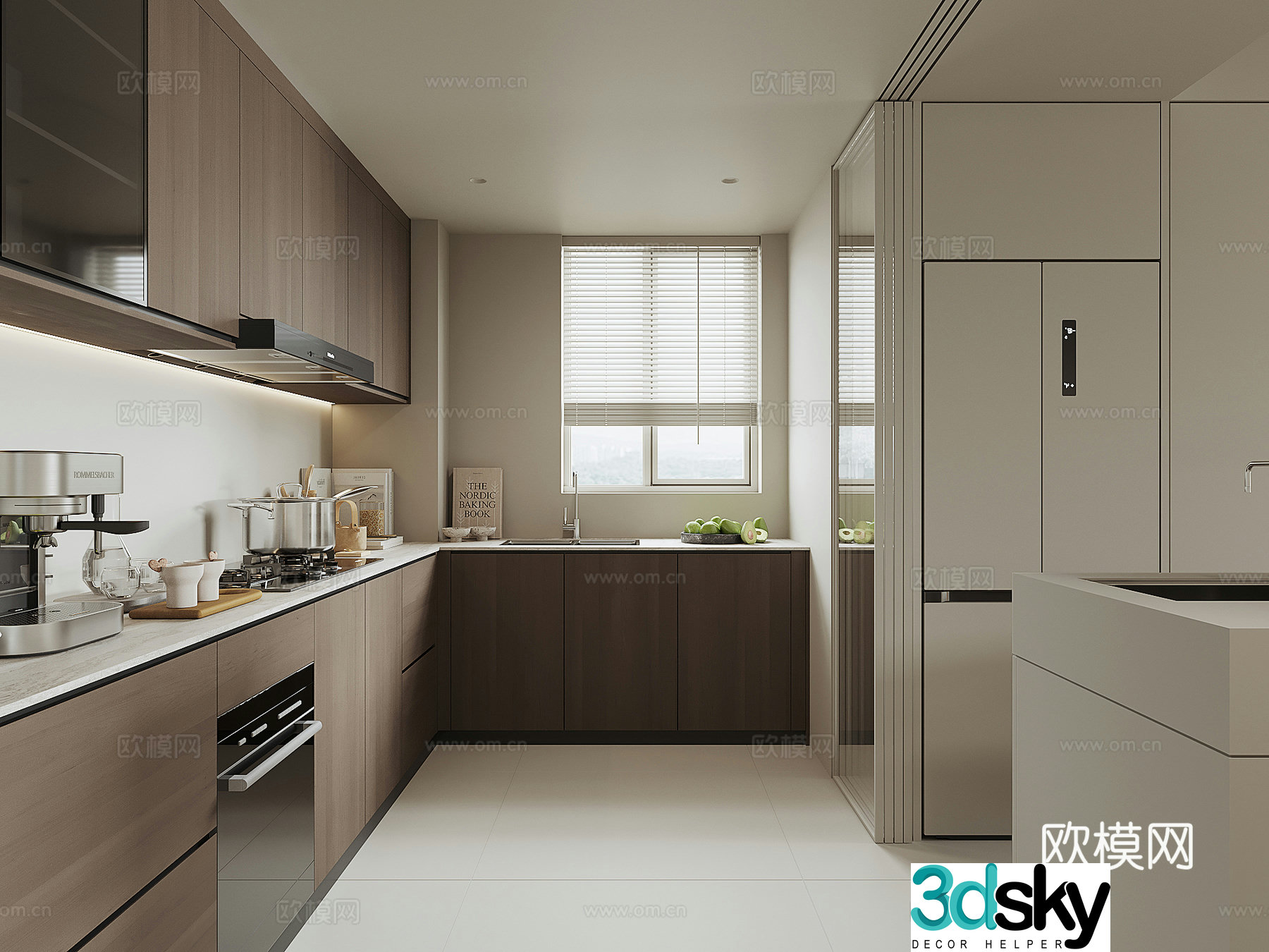 Modern kitchen 3d model