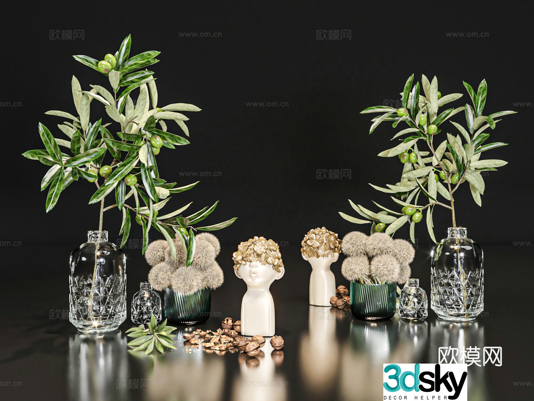 Ornaments vase crafts 3d model