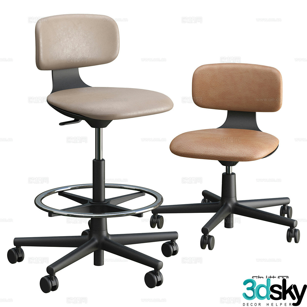 Vitra Rookie office chair lift chair 3d model