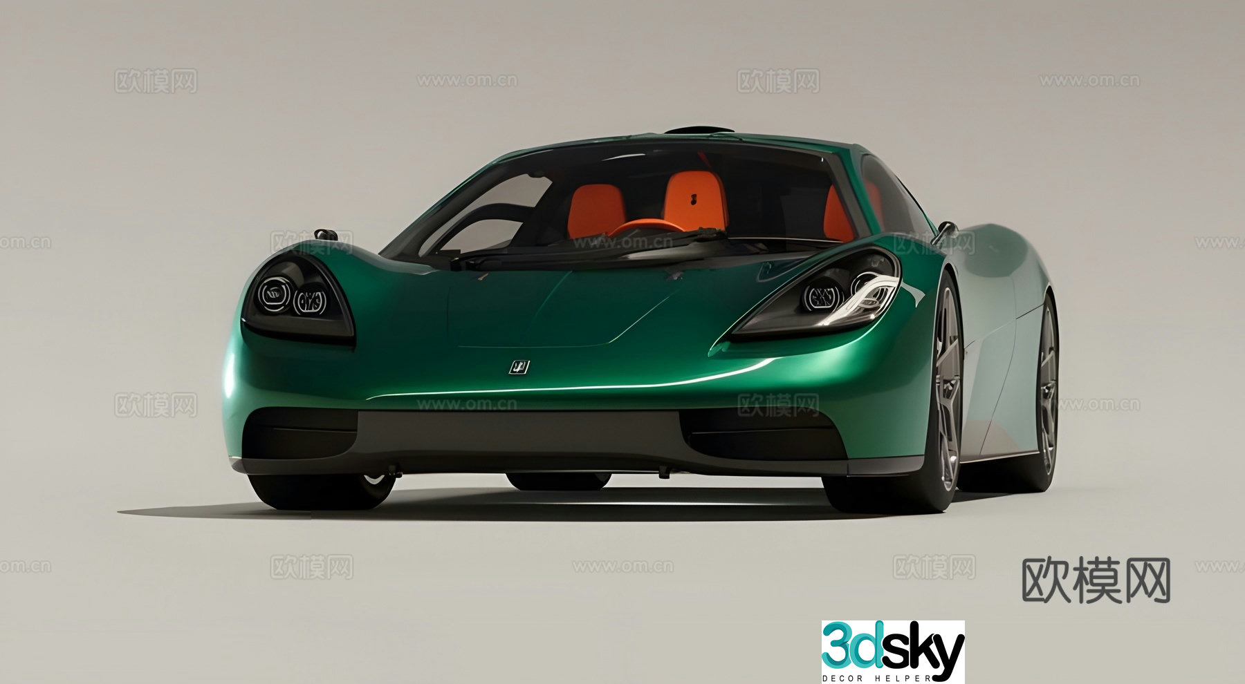 sports car racing 3d model