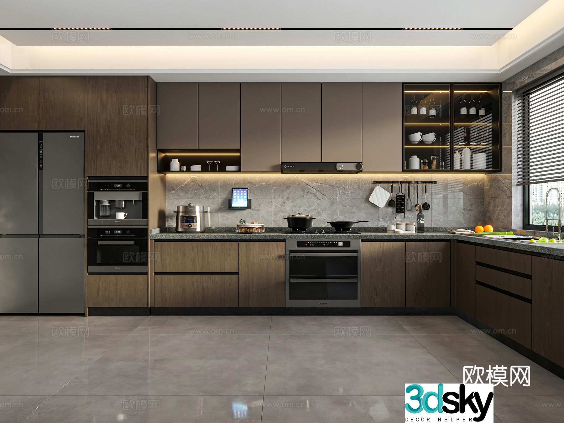 Italian kitchen 3d model