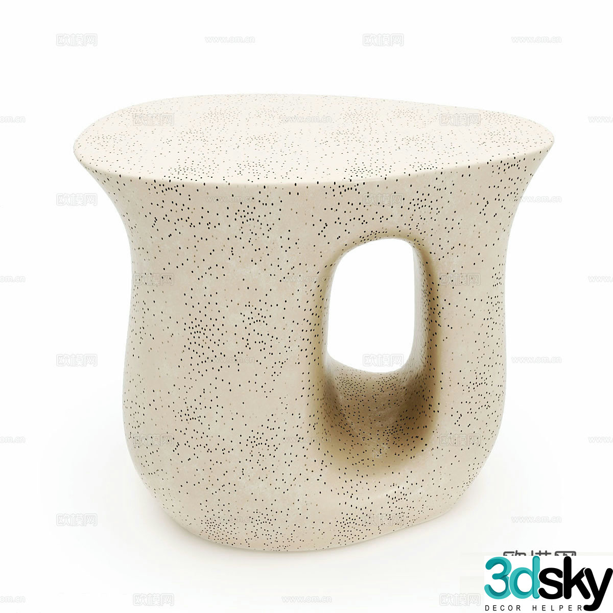 Vera side table corner table ceramic side table 3d model