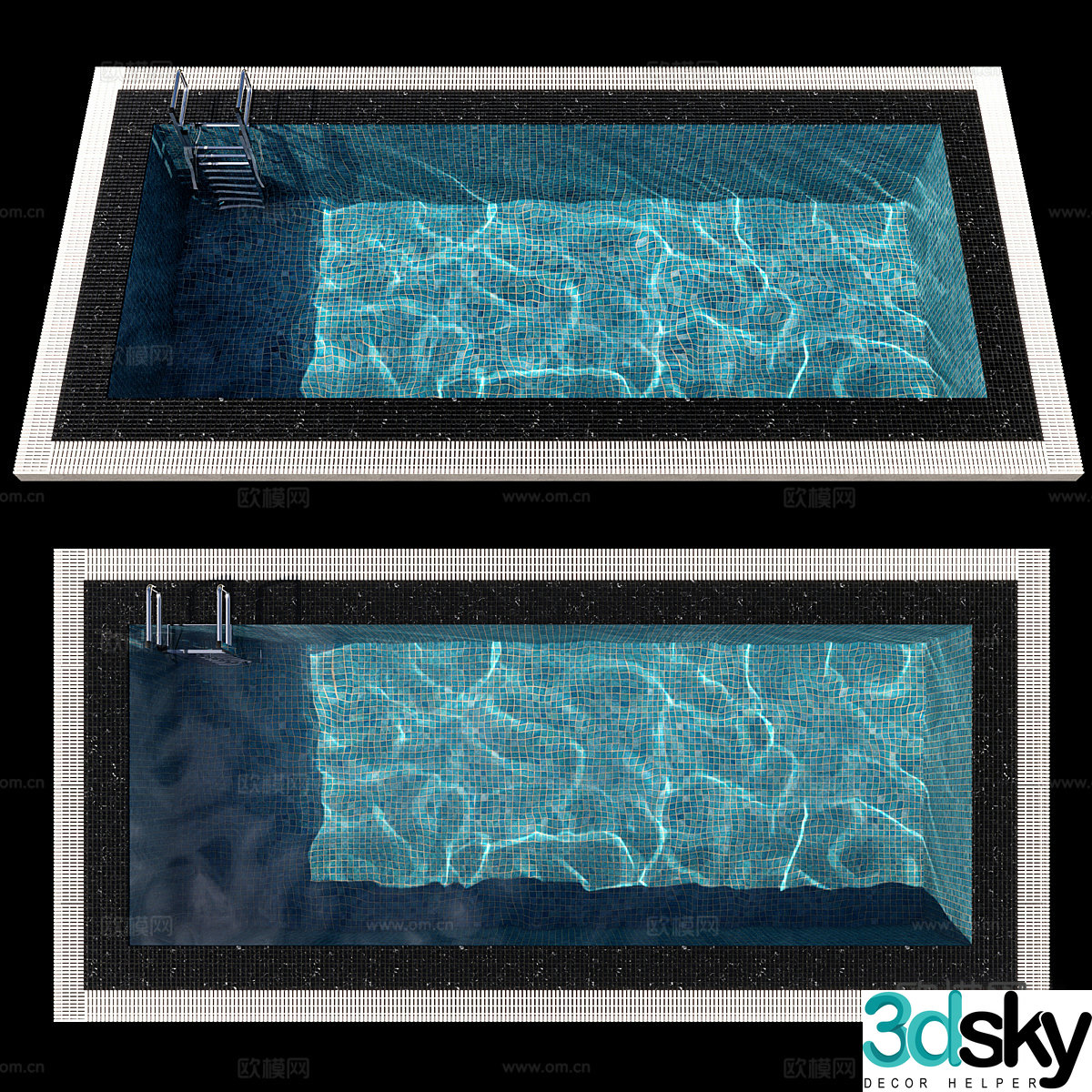 pool swimming pool 3d model
