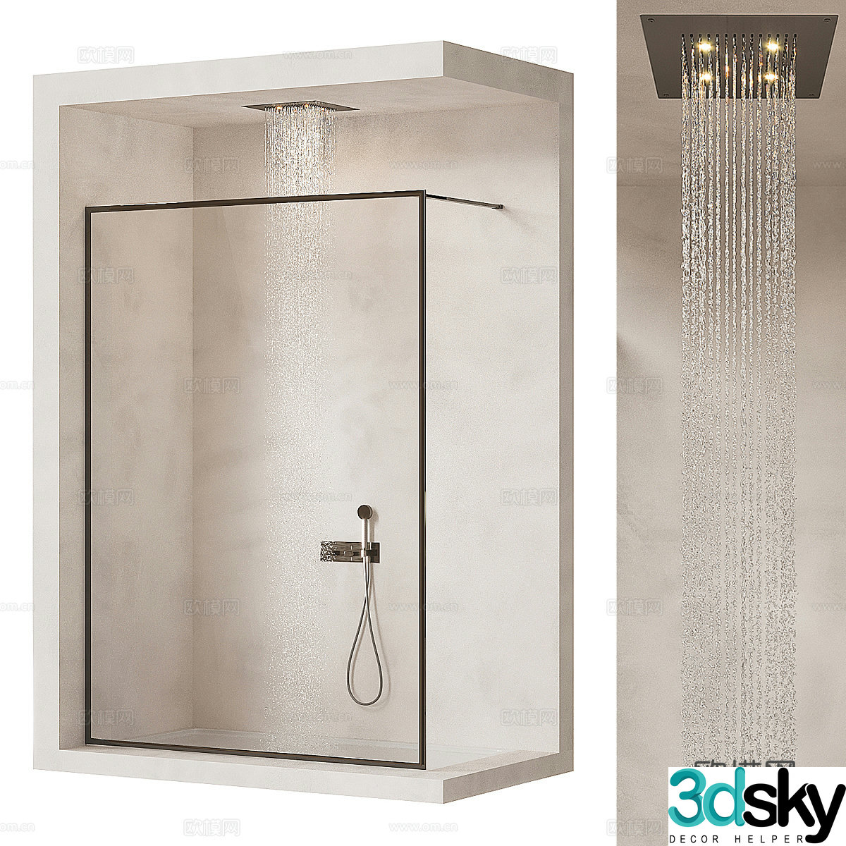 Cea shower room shower room 3d model