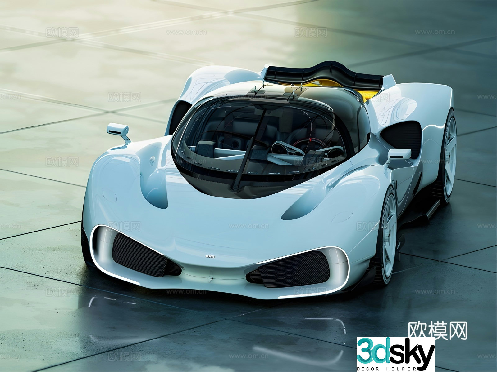 sports car 3d model