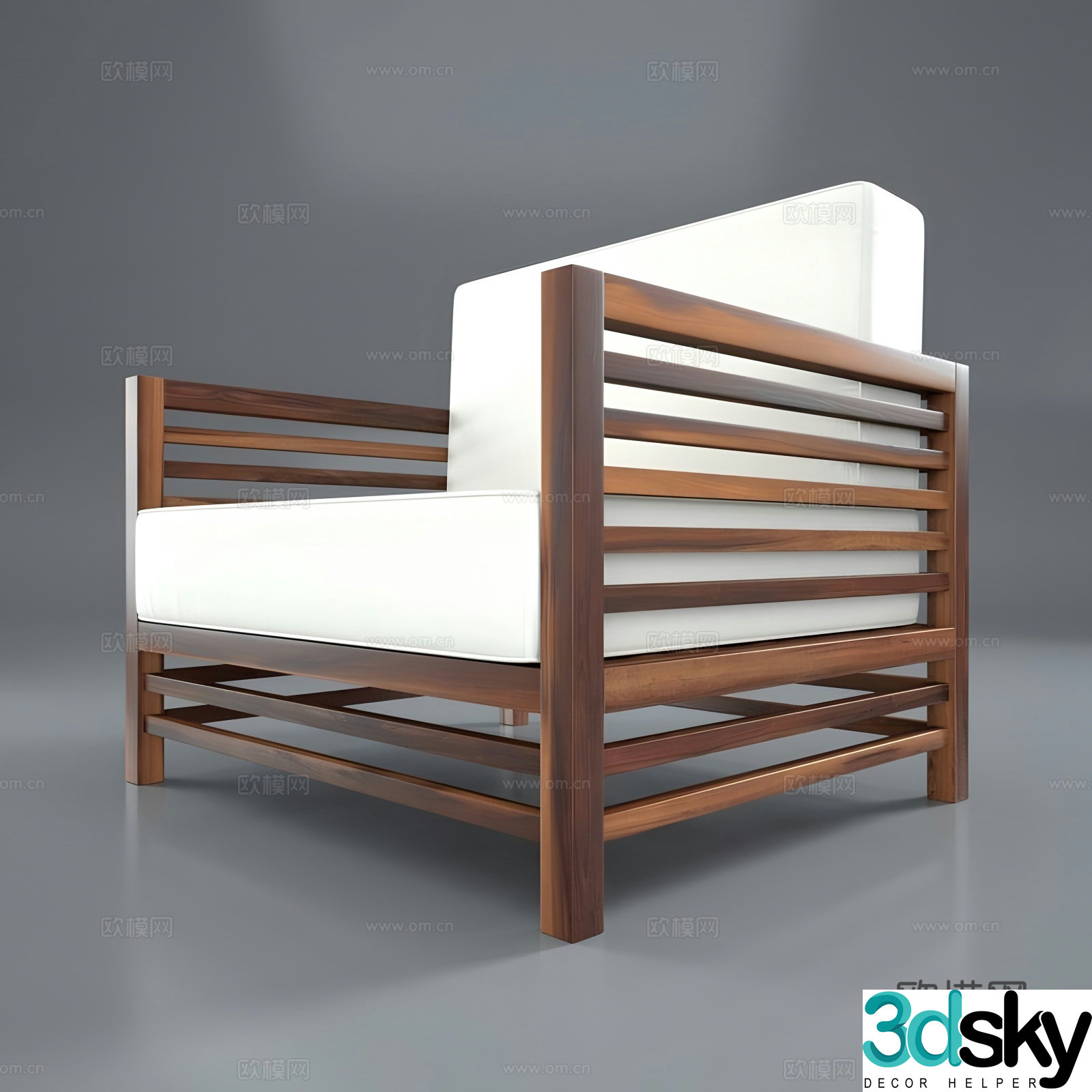 Modern single sofa 3d model