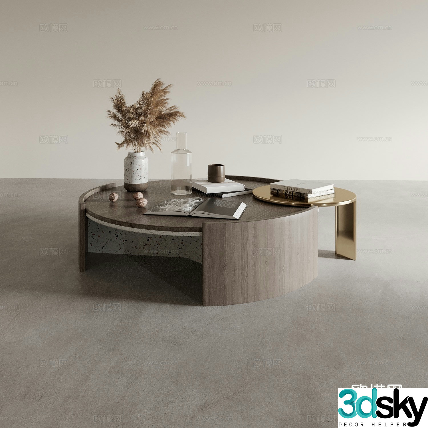 3D model of mother-in-law coffee table
