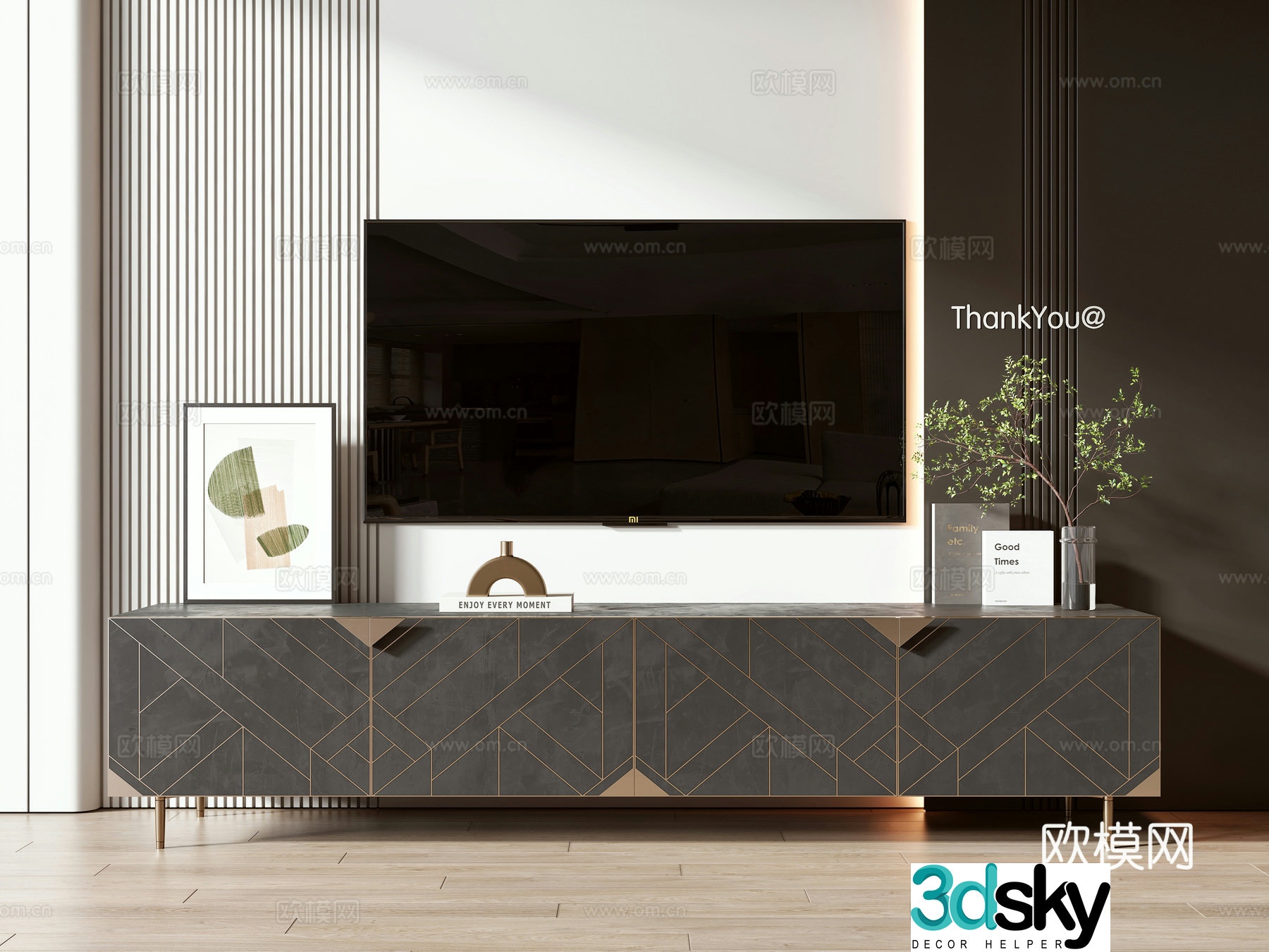 Modern TV cabinet 3d model