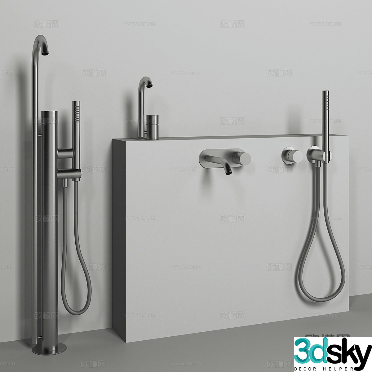 faucet shower head 3d model