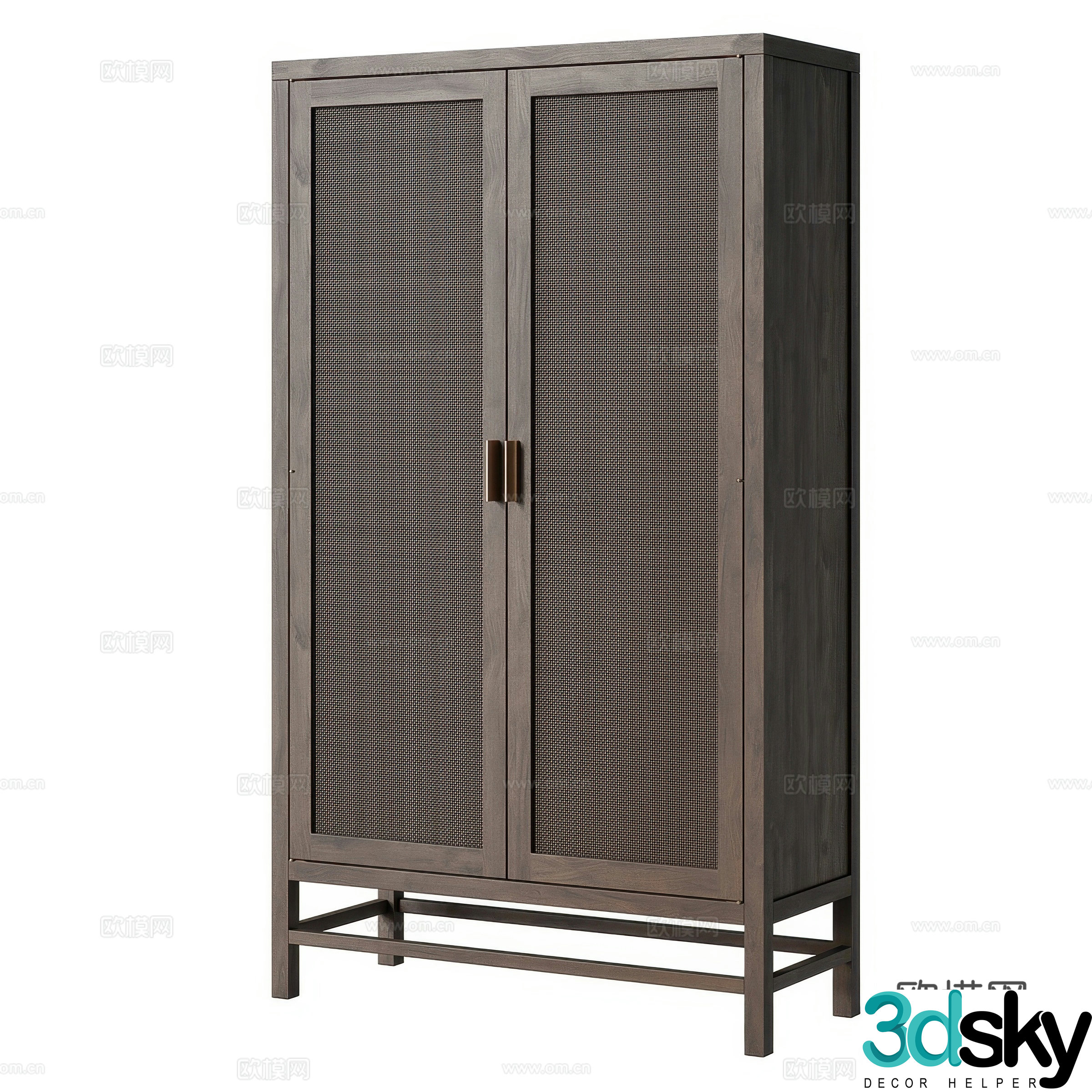 New Chinese style wardrobe 3d model