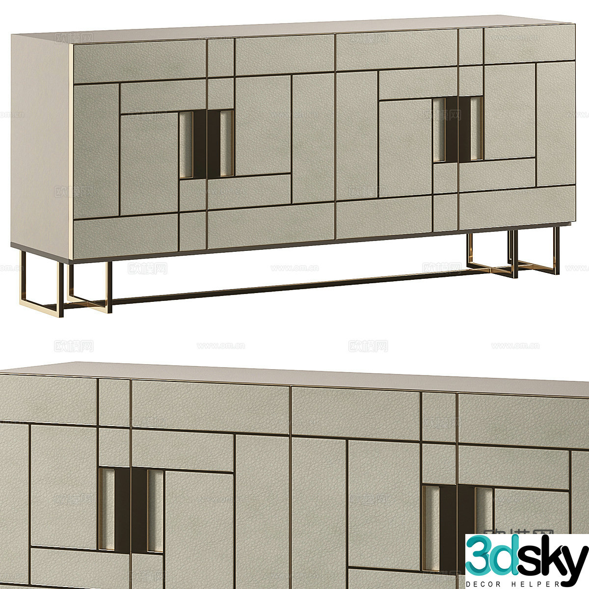 New Chinese style TV cabinet 3d model