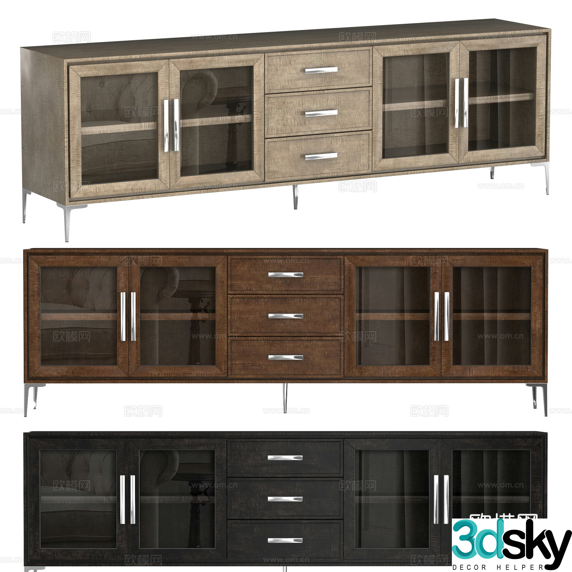 Modern TV cabinet 3d model