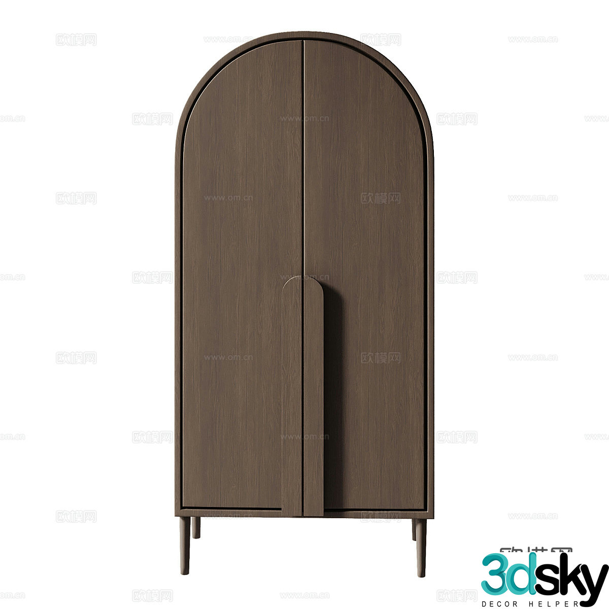 Nordic decorative cabinet side cabinet 3d model
