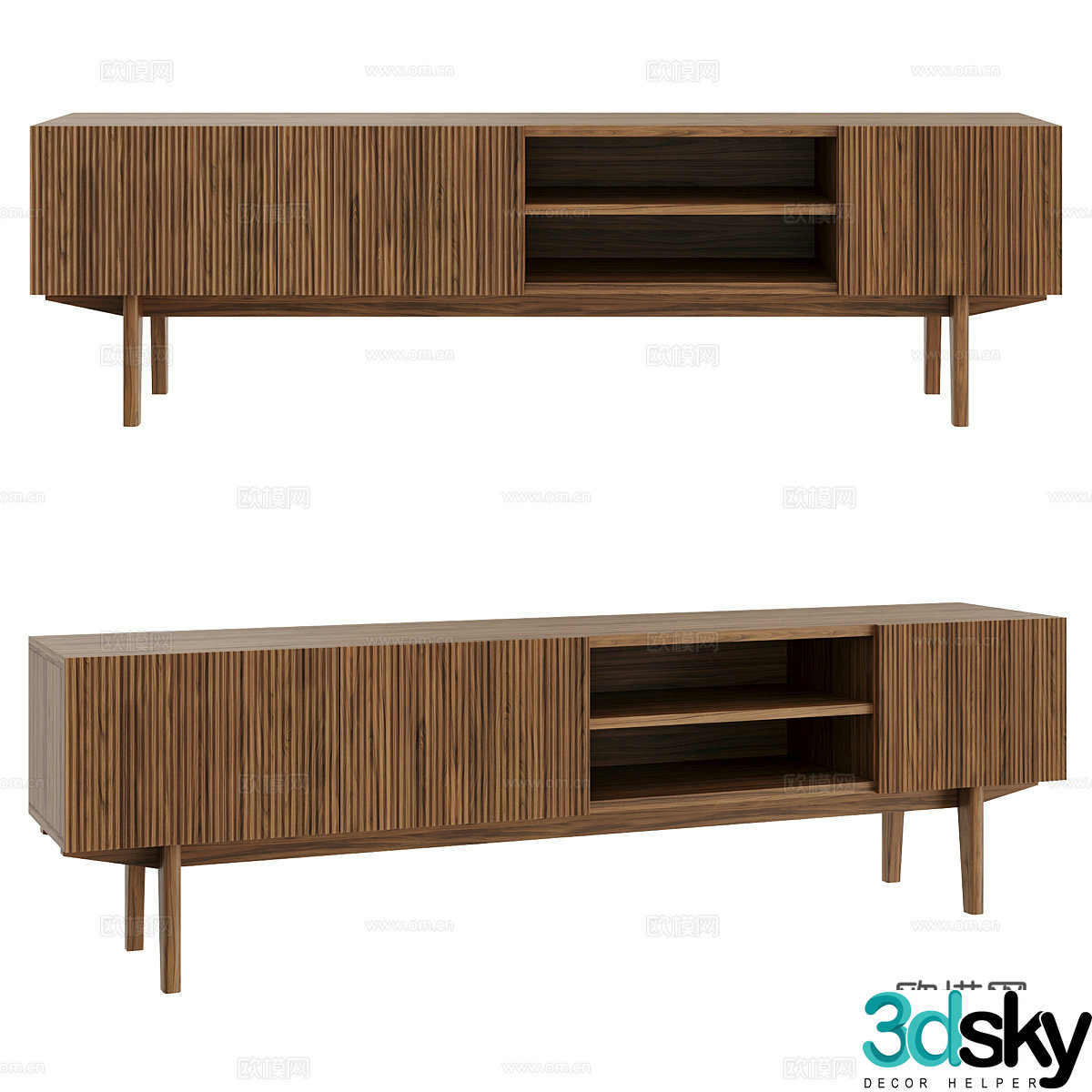 Nordic TV cabinet 3d model