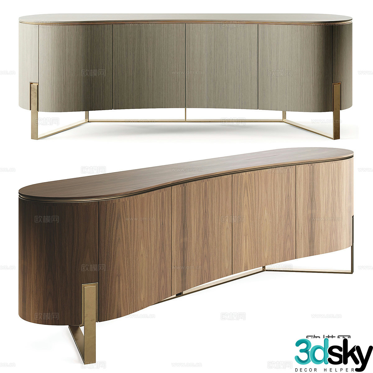 Modern TV cabinet 3d model