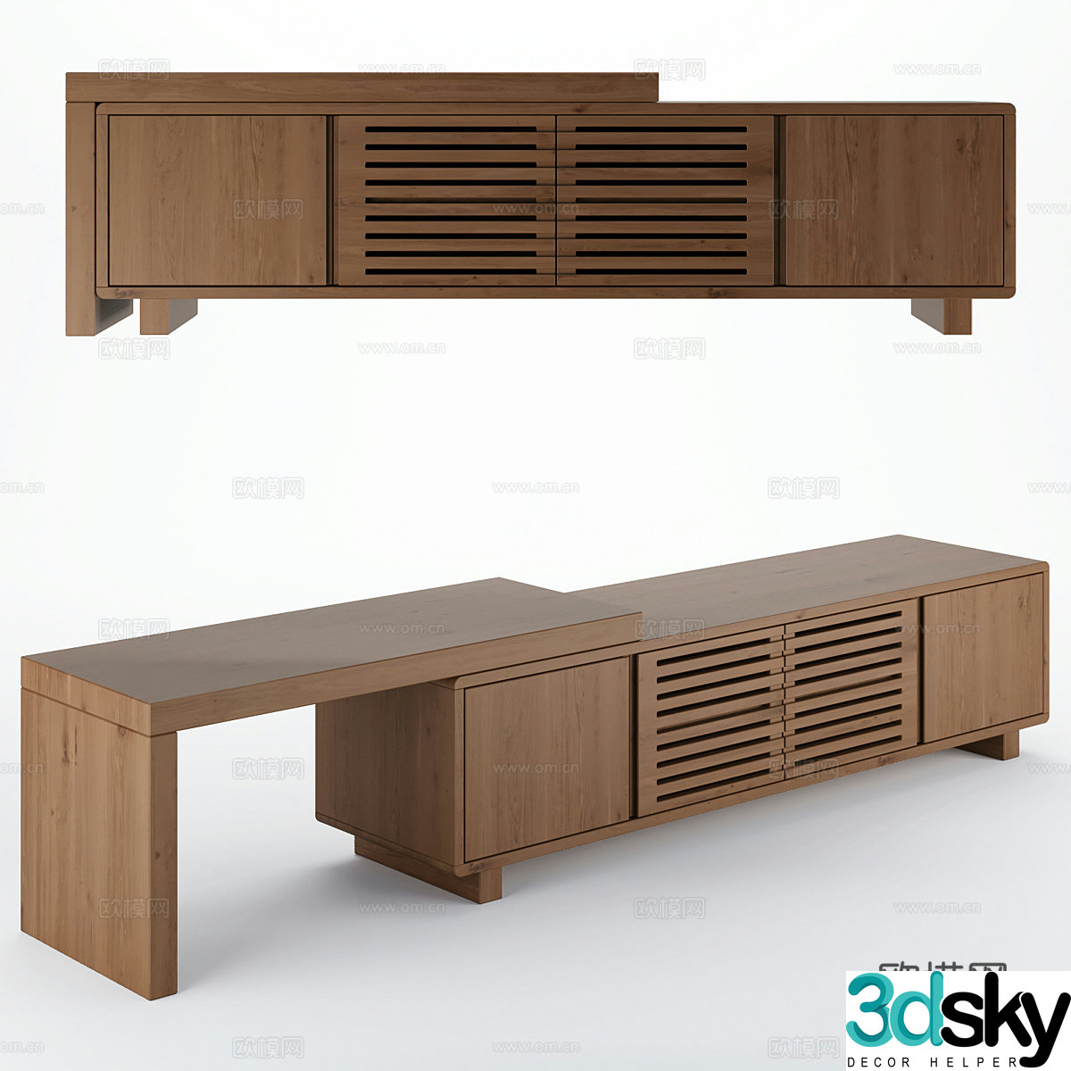 New Chinese TV cabinet 3D model