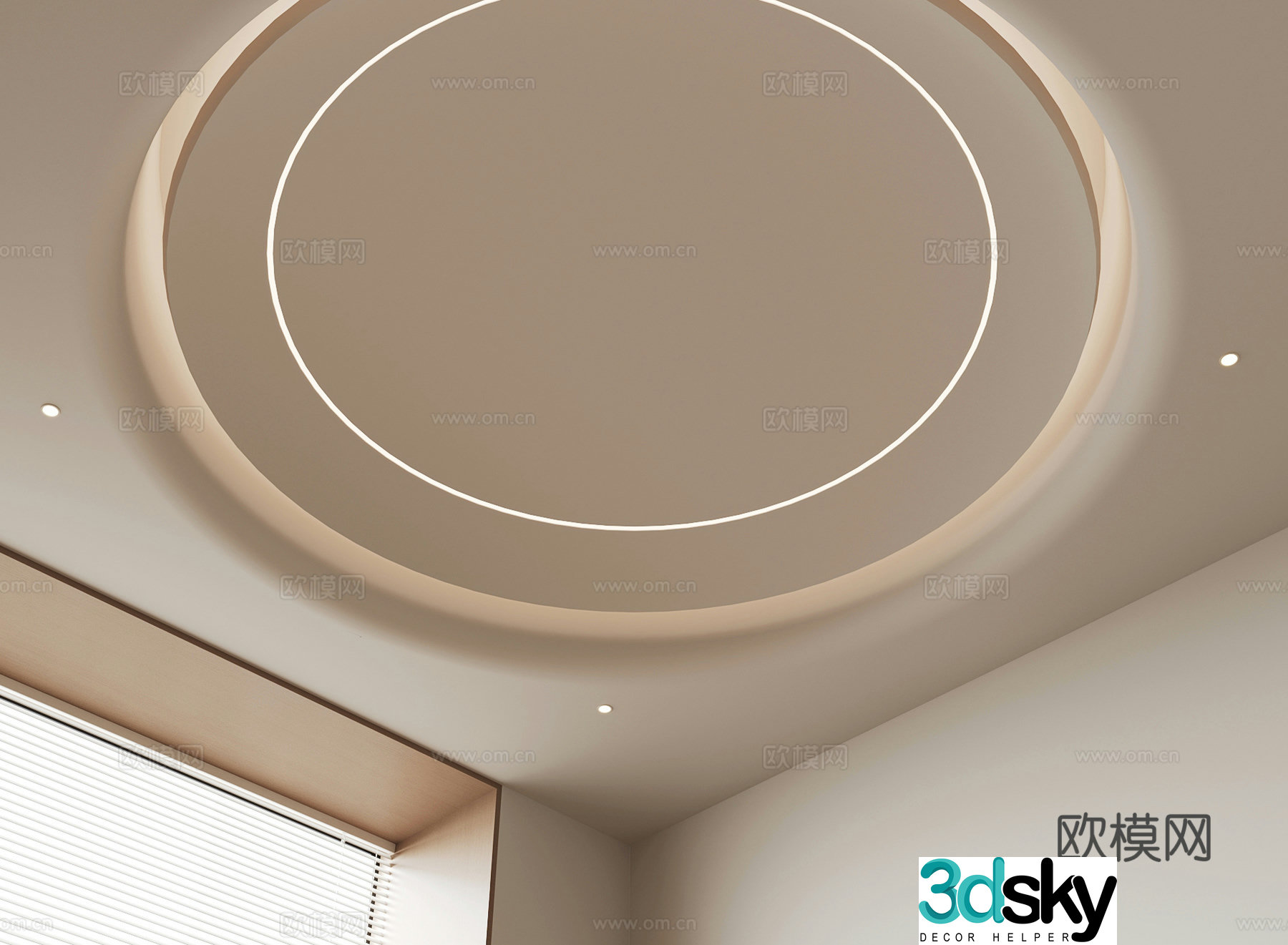 Modern ceiling 3d model