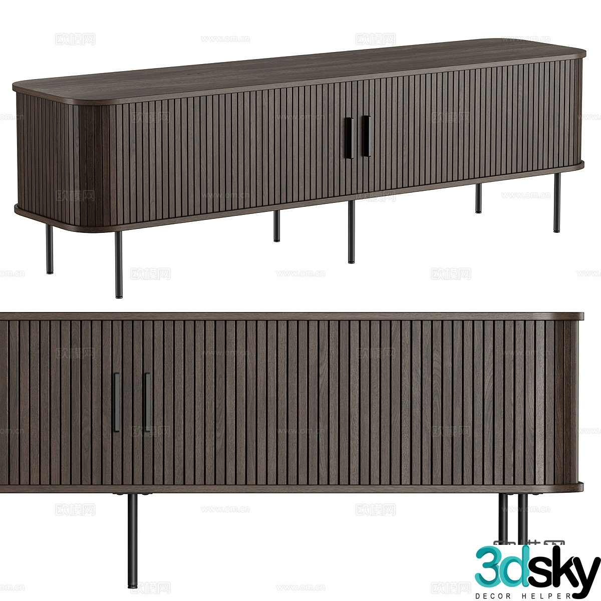 New Chinese style TV cabinet 3d model
