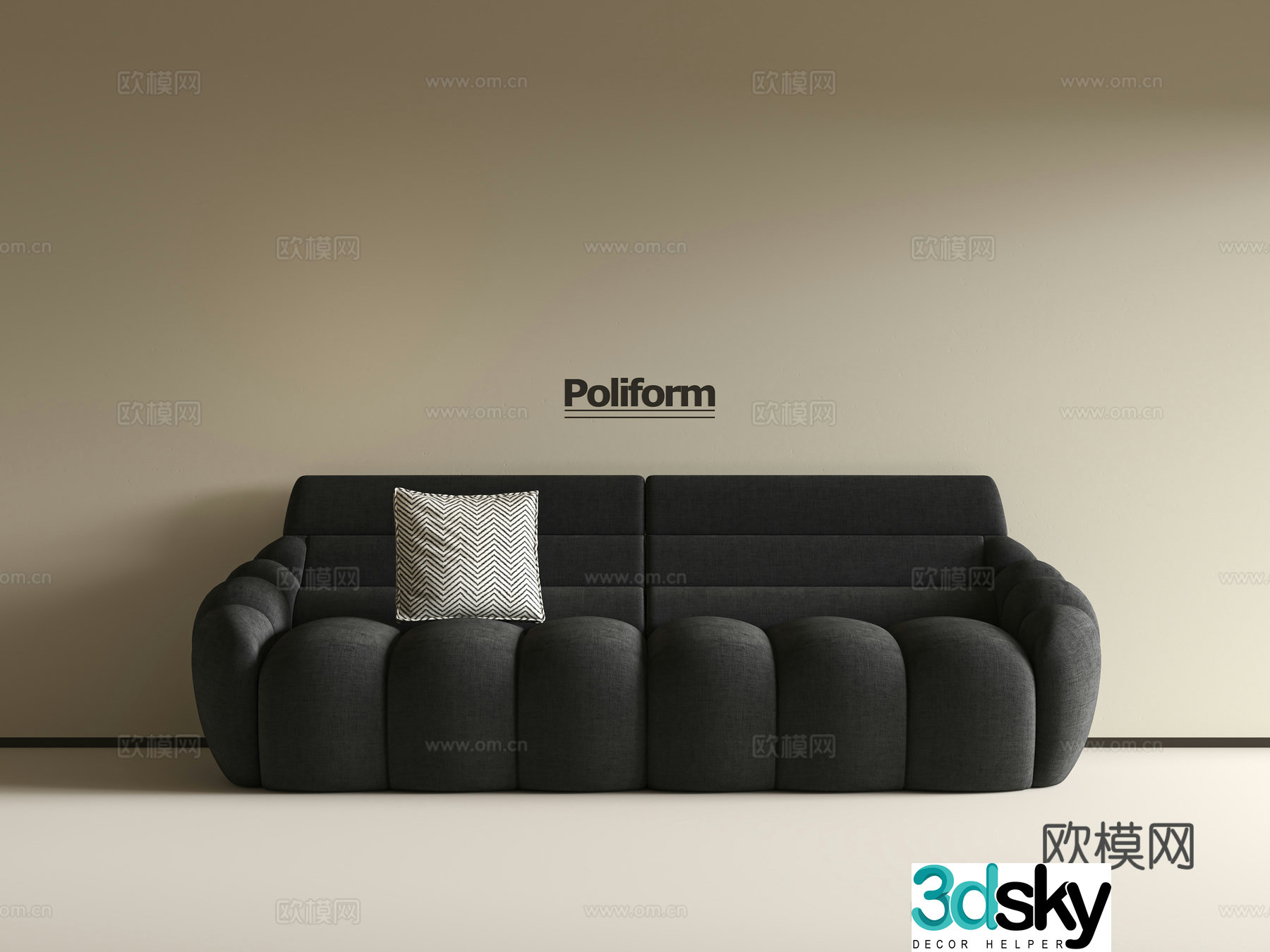Medieval love sofa 3d model