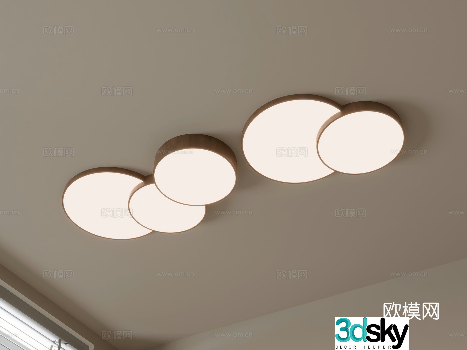 Modern ceiling lamp living room lamp 3d model