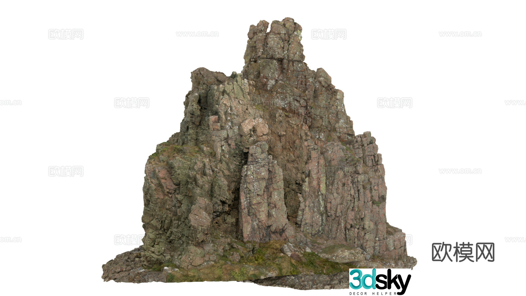 Mountain cliff peak 3d model