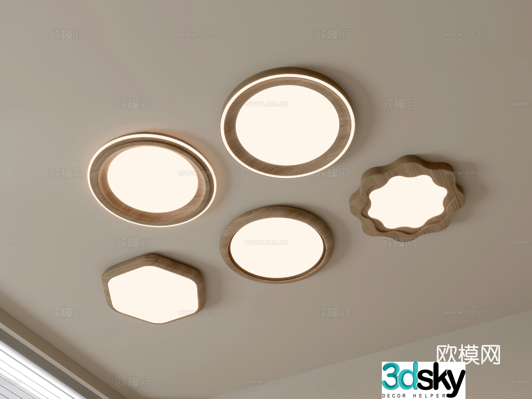Modern ceiling lamp living room lamp 3d model