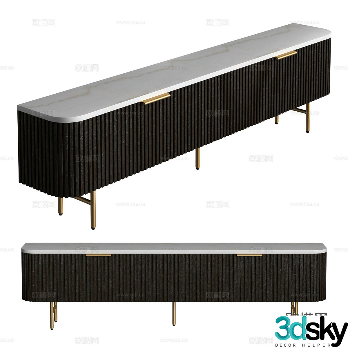 Modern TV cabinet 3d model