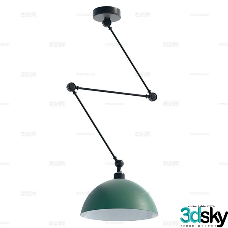 Industrial LOFT chandelier 3d model