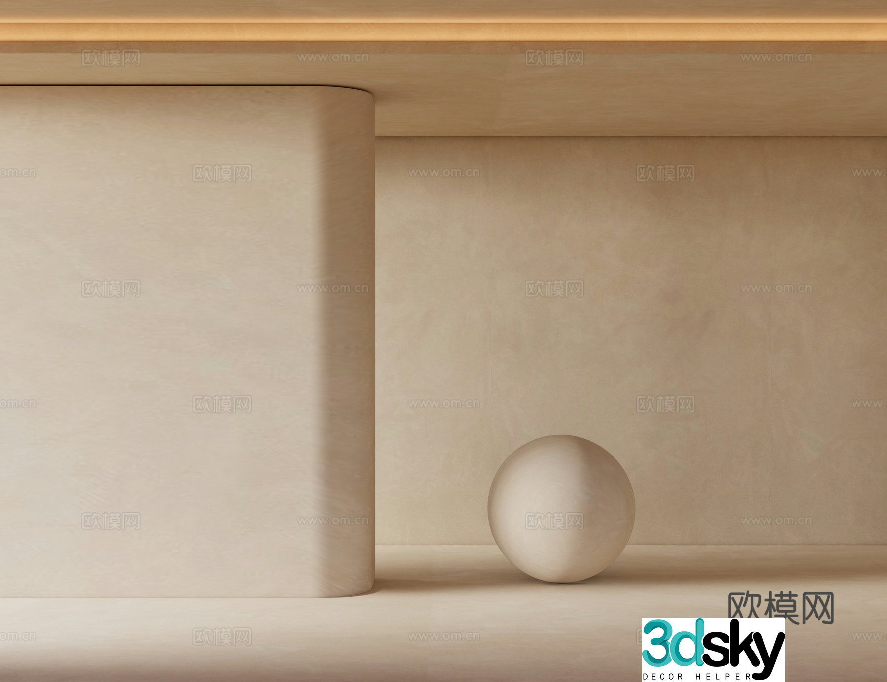 Cream style paint art paint art paint 3d model