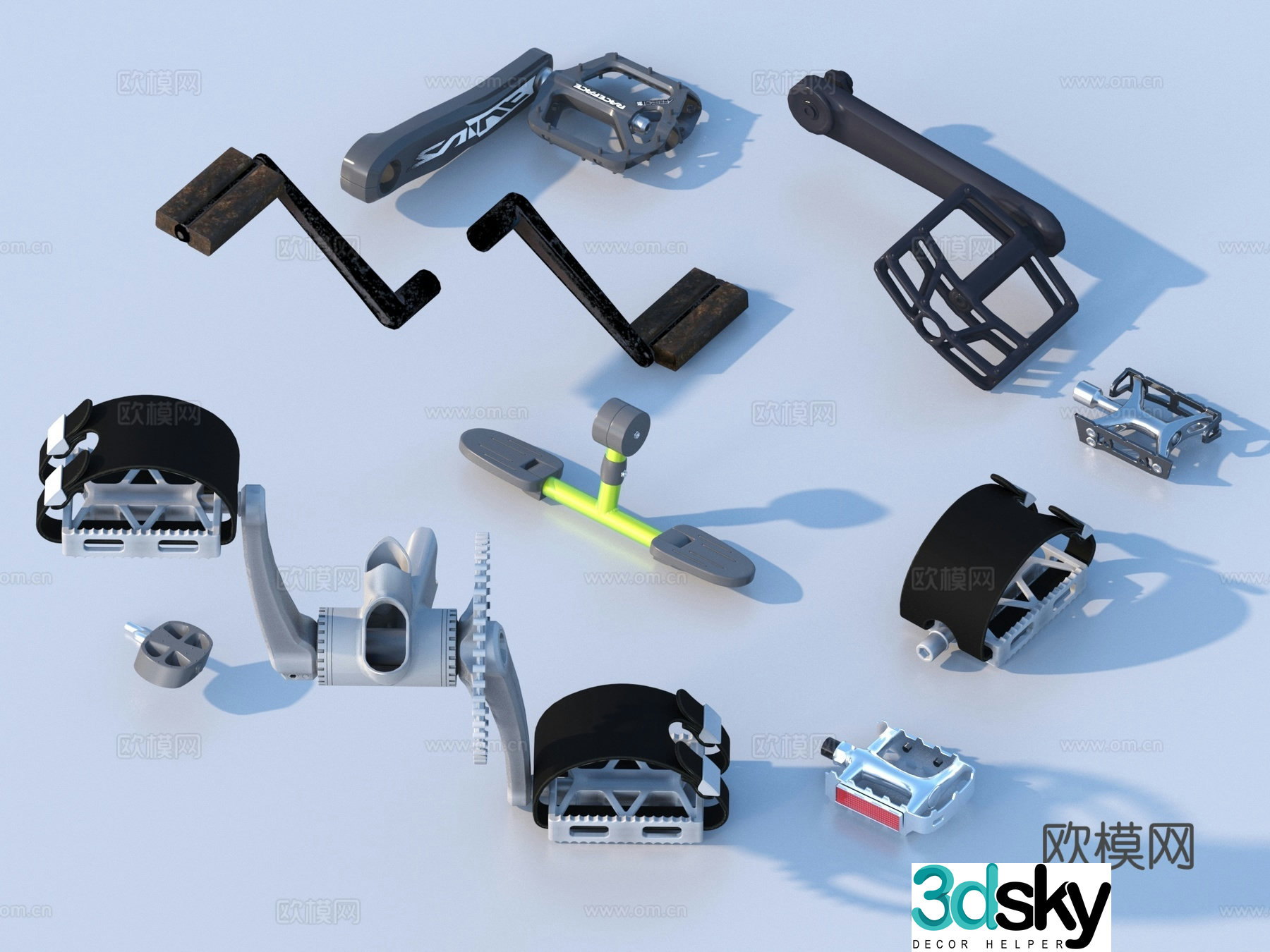 Footsteps Hardware Parts 3D Model