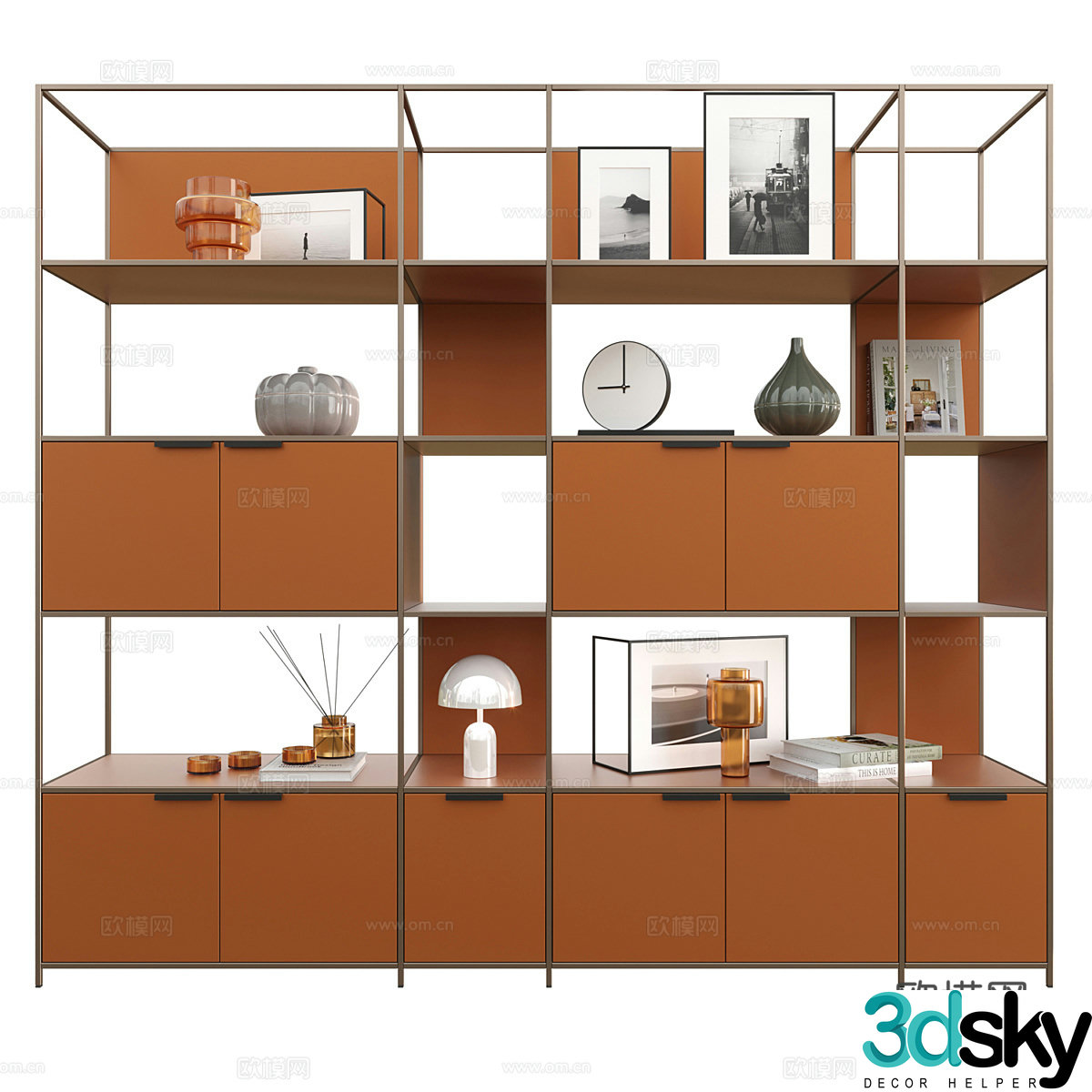 Modern decorative cabinet 3d model
