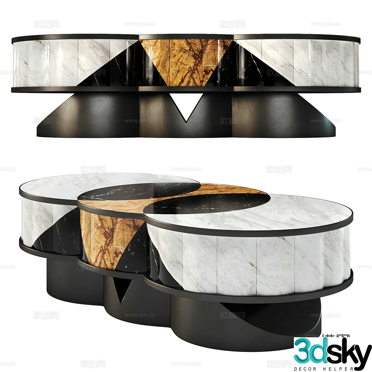 Modern TV cabinet 3d model