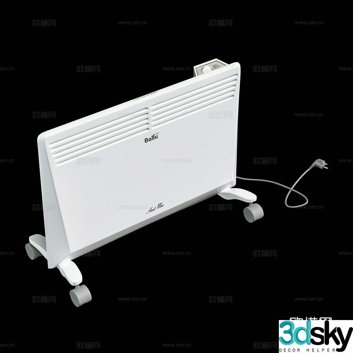 Ballu heater instant heating radiator 3d model