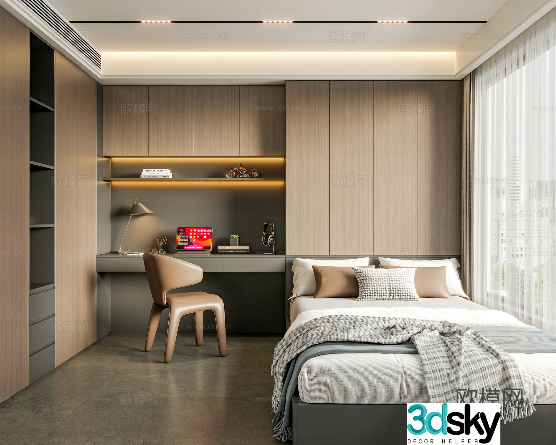 Tatami bedroom second bedroom 3D model
