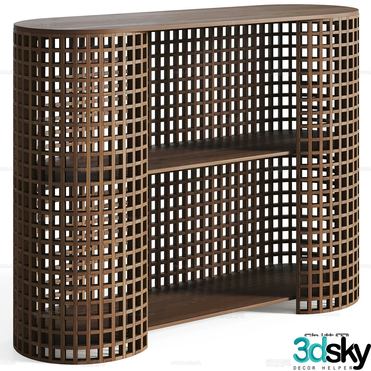 New Chinese style entrance cabinet 3D model