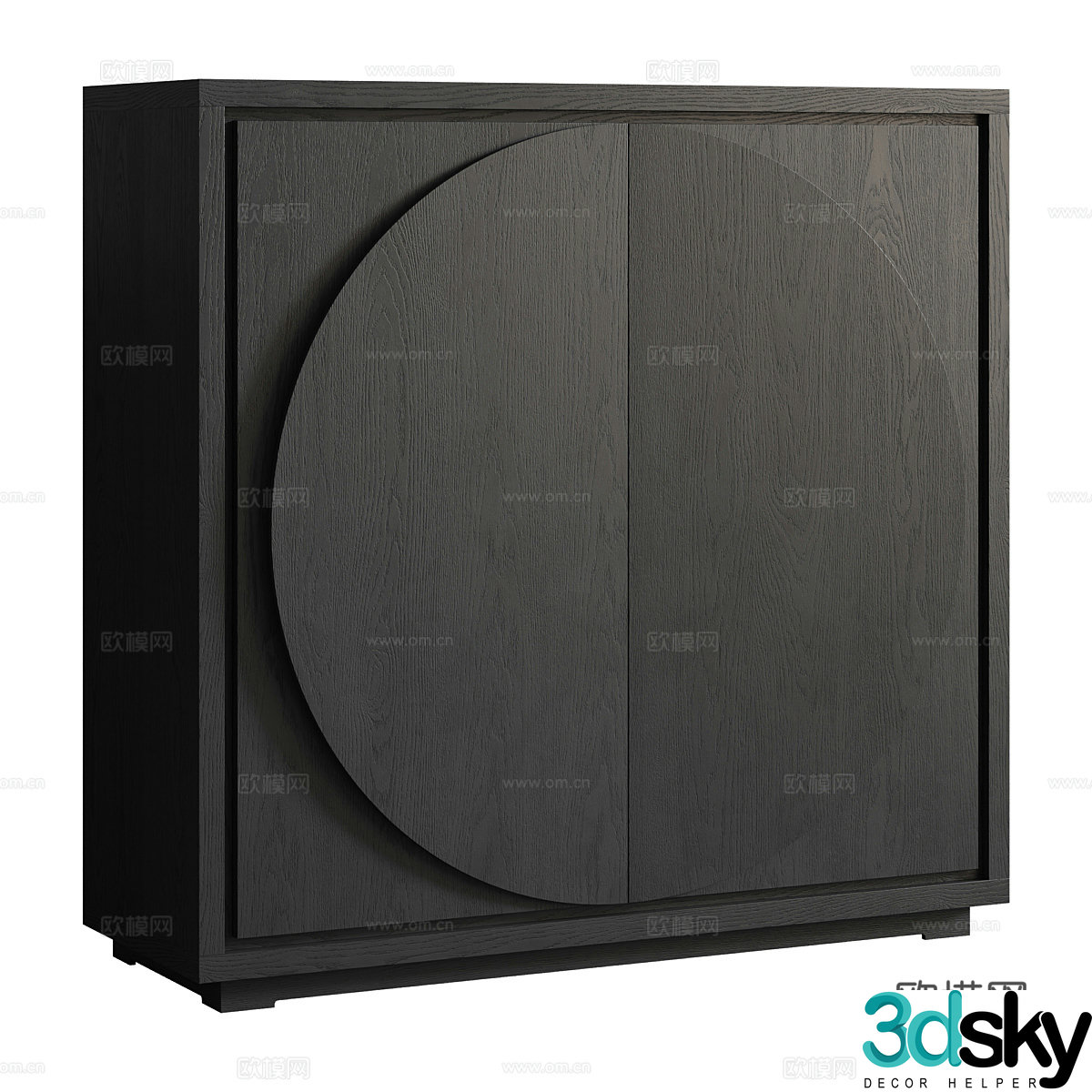 New Chinese style entrance cabinet 3D model