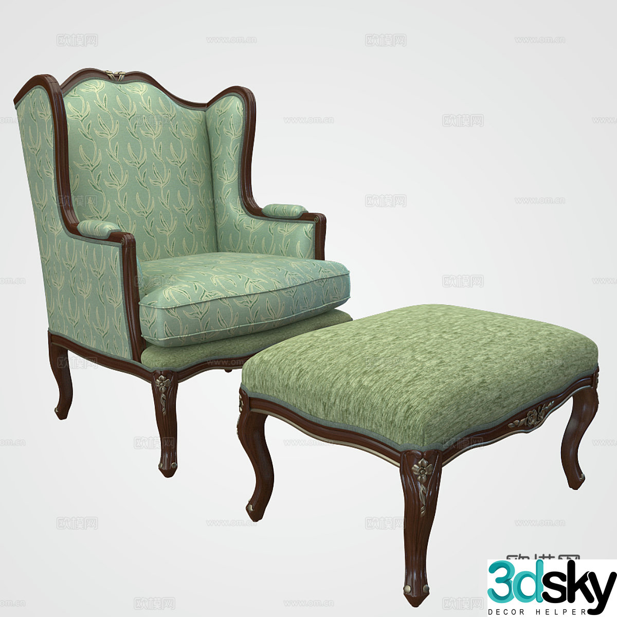 Sedie Enea lounge chair armchair 3d model