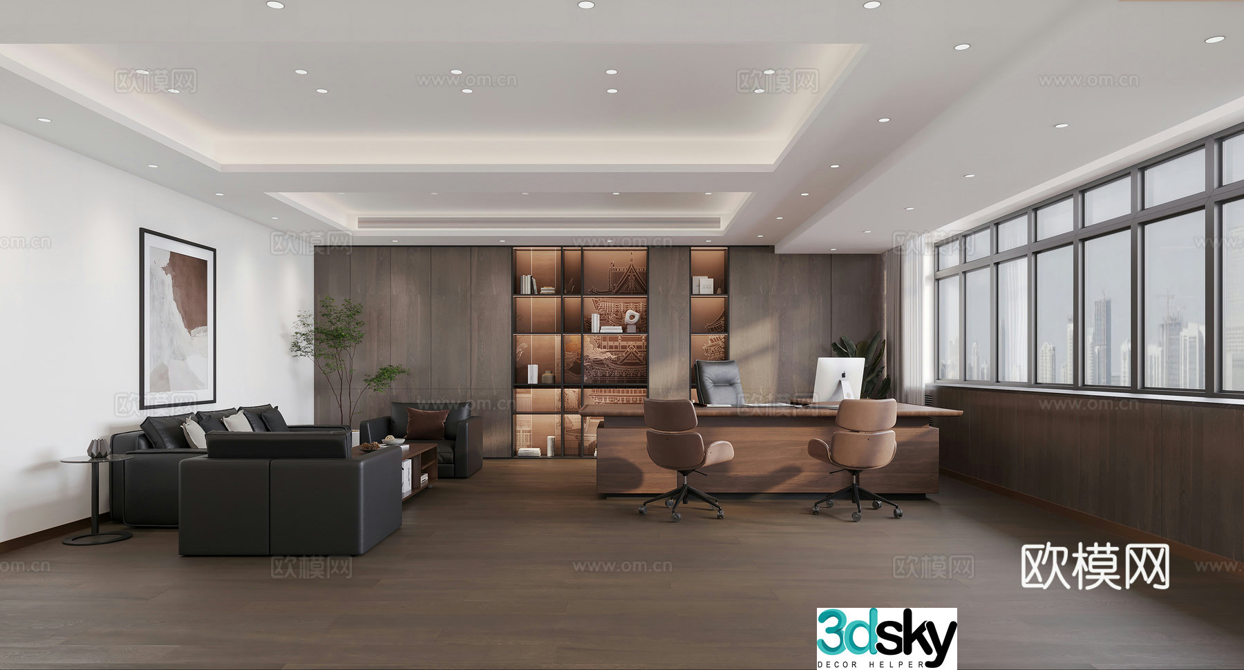 Modern chairman’s room general manager’s office 3D model